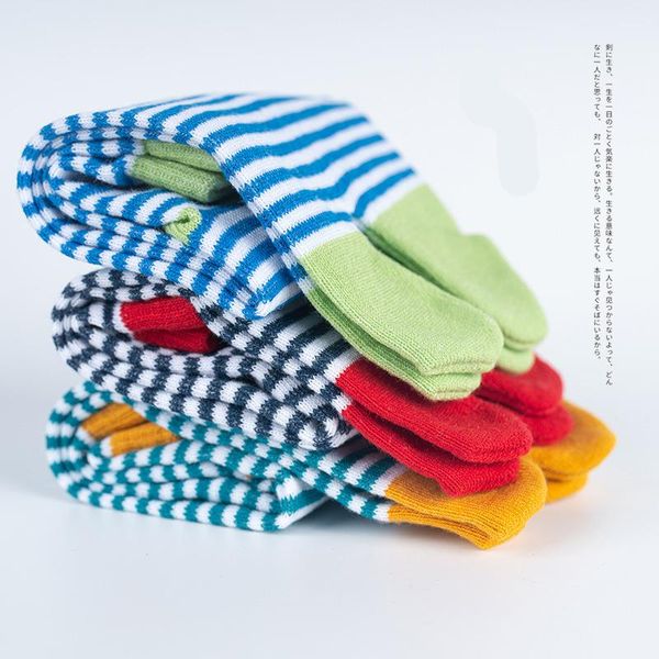 Socken Strumpfwaren 2022 3 Paare/Lot Japanische Low Tabi mit Zehen Männer Frauen liefern Sommer Baumwolle Clogs Separate 45 Plus Größe