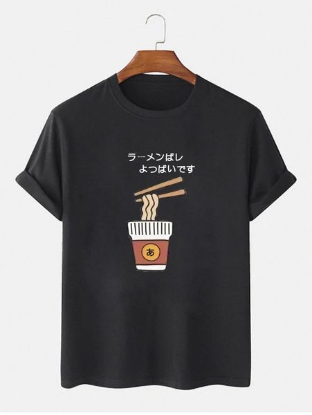 

men japanese letter graphic tee 54kj#, White;black