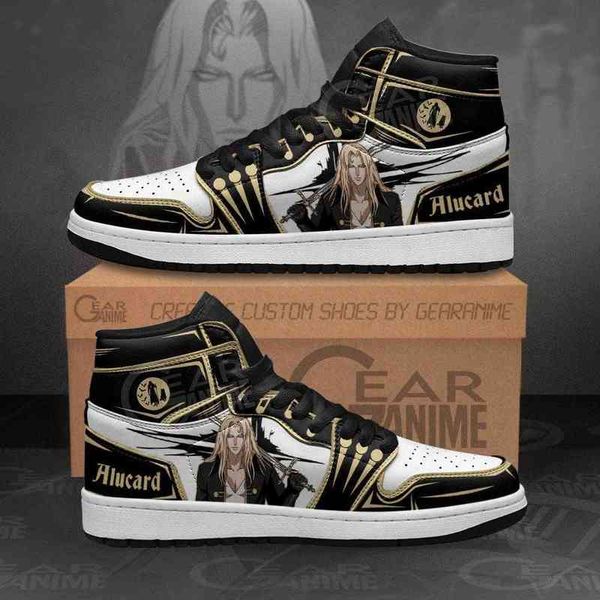 

castlevania acard sneakers custom shoes, Black
