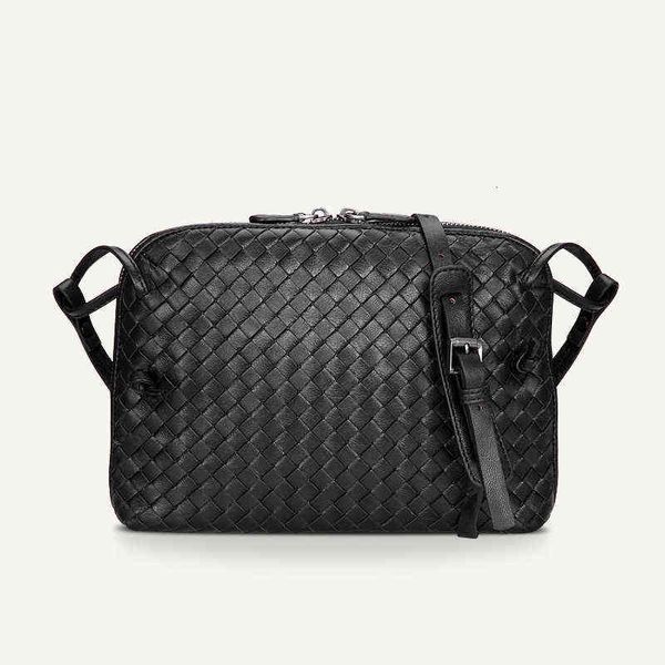 

woven menger bag shell korean versatile leather women's one shoulder fashion