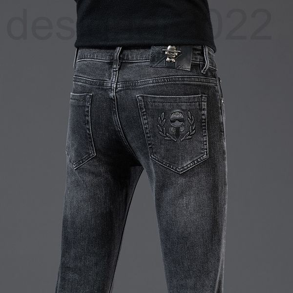 

men's jeans designer autumn and winter thick jeans men's korean version elastic cotton high-end small foot slim little monster 532, Blue
