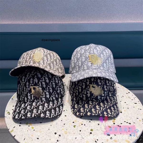 

designer christian ball caps baseball d family trend cap for men and women versatile classic flower embroidered cap cd fashion casual small, Blue;gray