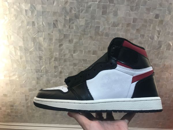

1 1s high black red 555088-061 basketball shoes womens mens size us 4-13 36-39