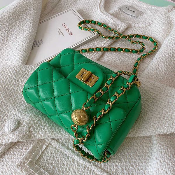 

mini cute pu leather quilted crossbody sling bag for women 2022 kawaii luxury brand spring chain shoulder handbags and purses