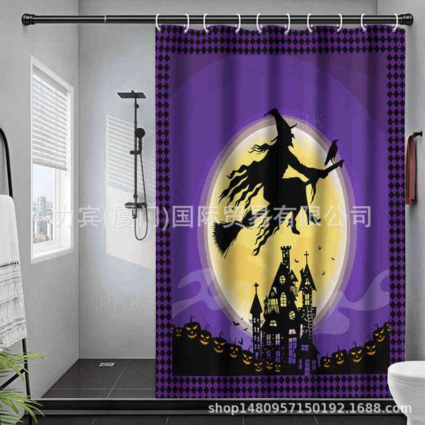 

factory outlet bathroom curtain christmas eve halloween witch thrilling 3d printing bathroom partition
