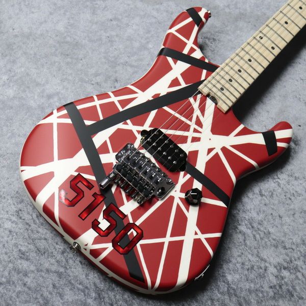 

ev h striped series 5150 -red with black stripes- electric guitar