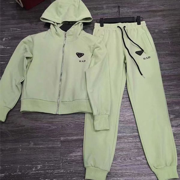 

fashion luxury tracksuits youth girl jogging set blank green coats designer womens track suit, Gray