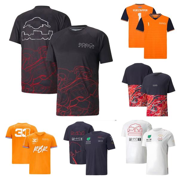 

f1 formula one racing t-shirt 2022 new summer round neck shirt same style custom
