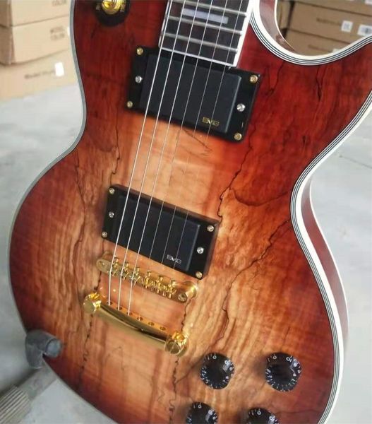 Artalha de rosa de guitarra elétrica de alta qualidade 22 trastes hardware dourado feito na China