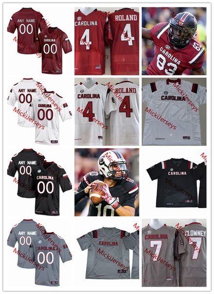 

2022 ncaa custom uofsc stitched college usc football jersey 36 d.j. swearinger 14 ryan succop 21 jamyest williams 90 rick sandidge 1 captain, Black