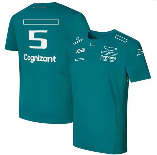 

f1 formula one round neck short sleeve 2022 new summer team t-shirt same custom