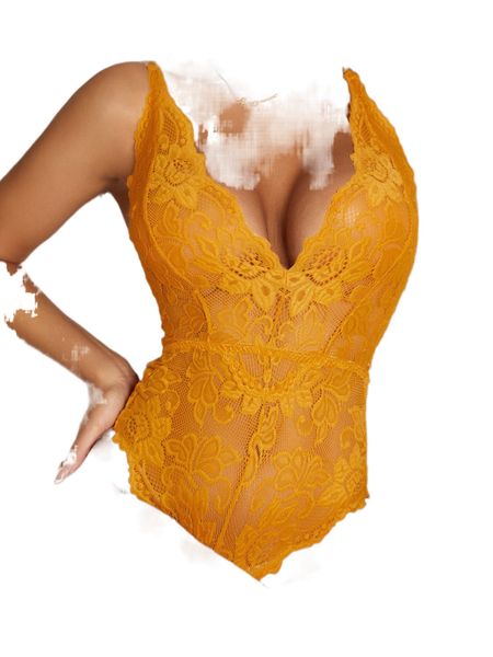 

floral lace teddy bodysuit p7ok#, Black;red