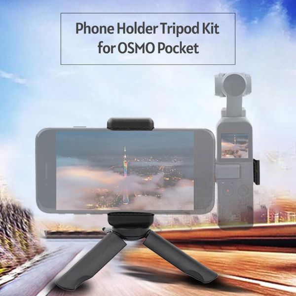 Treppiedi DJI Osmo Pocket Supporto per telefono Supporto per treppiede regolabile e stabile Kit di montaggio per fotocamera Accessori di espansione di ricambio per 2
