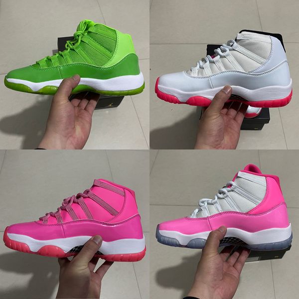 

basketball shoes 11s jumpman 11 white valentine's day pink velvet vintage green lucky charms green bean xi mid women fashion trainers s