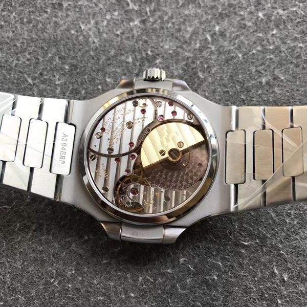 

ppf men watch 5712gr cal240 integrated movement watches 265 parts 21600 oscillations per hour stainless steel luminous waterproof top, Slivery;brown