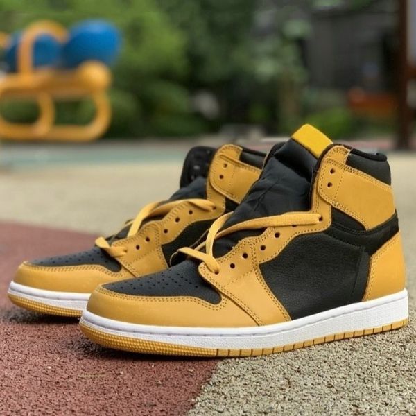

shoes pollen women shoe black yellow sneakers 1s trainers 1 high og casual skate