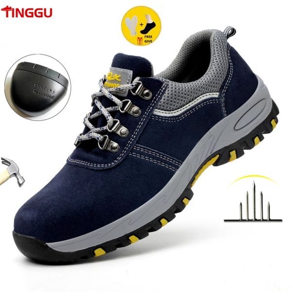 

male safety shoes indestructible work puncture-proof sneakers men non-slip boots steel toe footwear 220616, Black;brown