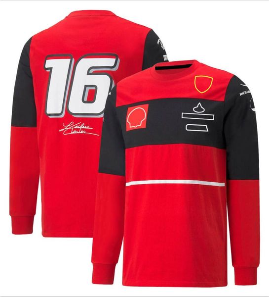 Пуловер команды F1, гоночный костюм Формулы-1, одежда для фанатов, тонкий флисовый свитер на заказ, большие размеры