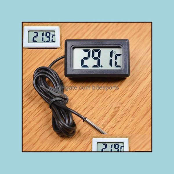 Andere Hausgarten Mini-Thermometer Temperaturmesser Digitale LCD-Anzeige Sonde Kühlschrank Kühlschrank Drop Lieferung 2021 Jay0N