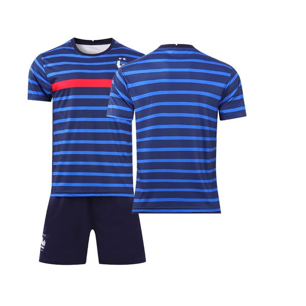 

custom mens france soccer team uniform diy football costumes casual sports training suits set male tees tshirts shortsxs-5xl 220615, Gray