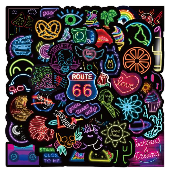 

50pcs cute cartoon graffiti sticker for kids diy lapbicycle skateboard baby notebook phone case scrapbooking car decals guitar
