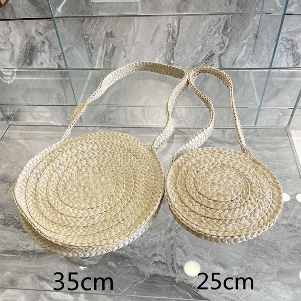 

woman circle straw bags designer beach bags circular crossbody shoulder bag fashion crochet purse casual cross bdoy 2022 quality