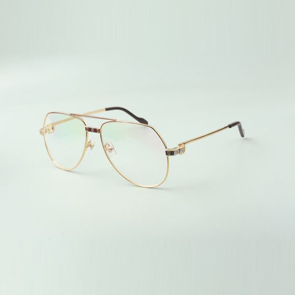 

plain metal glasses frame 1324912 with size 59-15-140mm, Silver