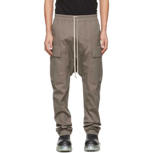 

men's pants ro 2022 new coffee harun overalls three-dimensional patch pockets personalized straight overalls youth men's fashion, Black
