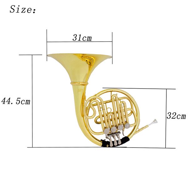 

french horn f/bb split double row 4 keys gold plated french horn professional brass musical instrument with case mouthpiece