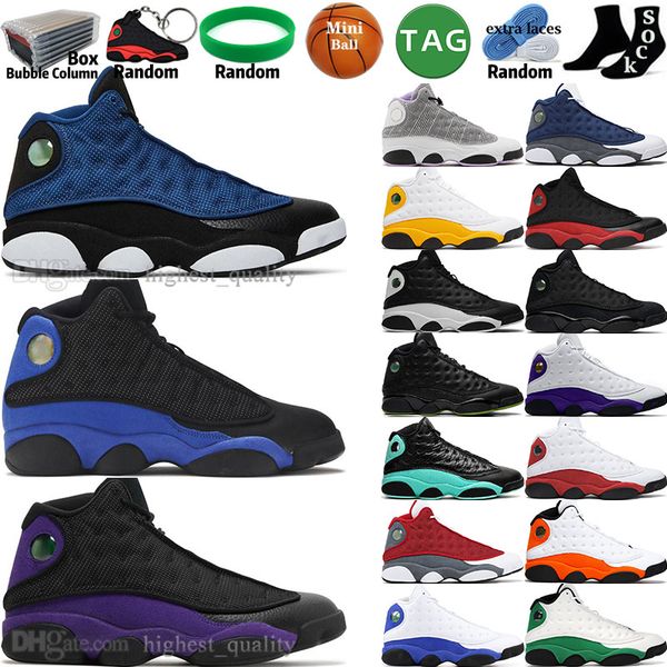

brave blue red flint bred hyper royal 13 13s mens basketball shoes del sol court purple black cat chicago lucky island green cny men sports