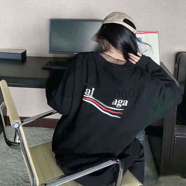 

designer balanciagas hoodie oversized vintage luxe white black paris fashion brand family hoodie loose casual cotton wave men's and wom