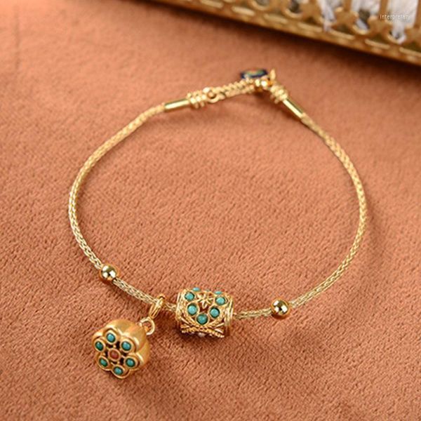 Charme Armbänder Weiße Jade Natürliche Südrote Achat Armband Gold Perlen Grau Hetian Elegante Mode Einfache Schmuck WomenCharm Inte22
