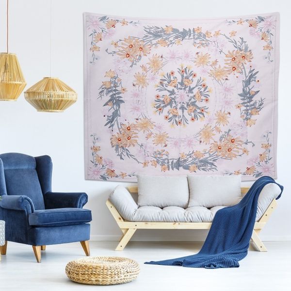 

home decoration mandala flower table cloth wall hanging tapestry sleeping blanket