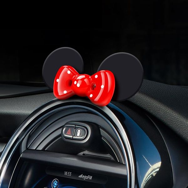 Decorazioni interne Volante per auto Simpatico fiocco con fiocco Accessori decorativi per lo styling per MINI COOPERS ONE R56 F54 F55 F56 F60 R60Interni