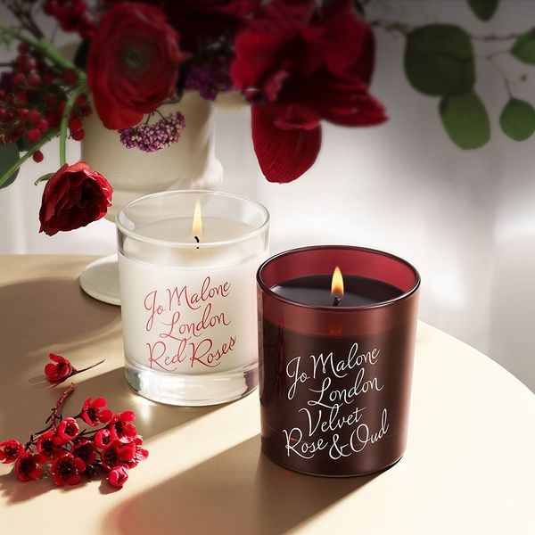

jo malone perfume candles velvet rose oud red roses 200g scented candle bougie parfume long lasting smell london solid fragrance wax fast de