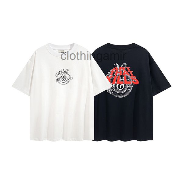 

designer t shirts 2022 gallerydept mens fashion trendy printed men's women's casual round neck short sleeve t-shirt, White;black