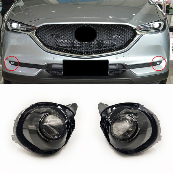 

car front bumper led fog lamps fog light assembly for mazda 3 axela 2017-2019 cx5 cx-5 2017-2021 cx-8 2019-2021