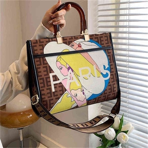 

30% off 2022 new trendy handbags trend printed letters strap women luxurys handbag