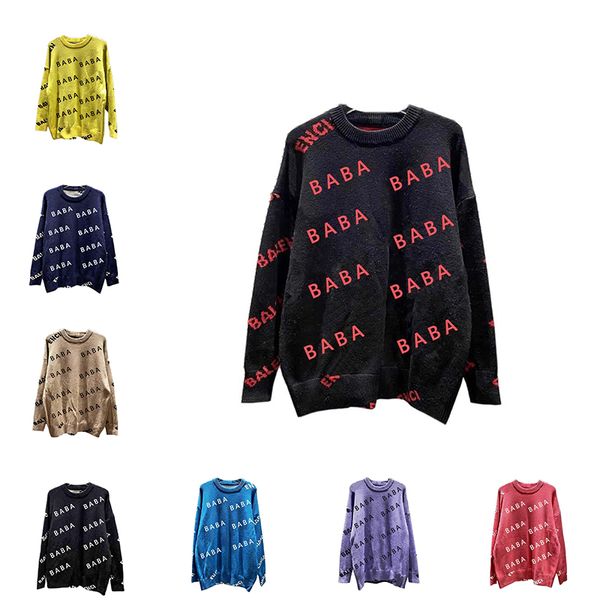 

2023 womens mens designers sweater pullover hoodie long sleeve high1 quality sweaters sweatshirt knitwear women clothing winter clothes, White;black