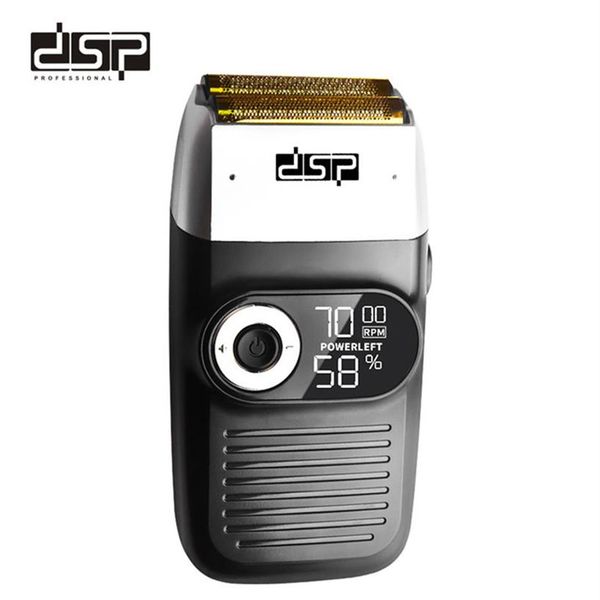

dsp household electric shaver with led display reciprocating usb rechargeable multifunctional razor with two blades269y242v