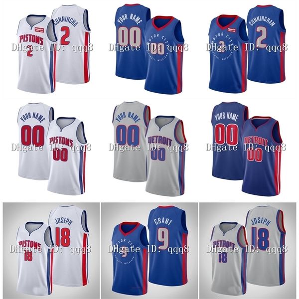 

nc01 1 custom basketball cade cunningham jerami grant piston jersey josh jackson dennis smith jr.personalized name number embroidered, Black