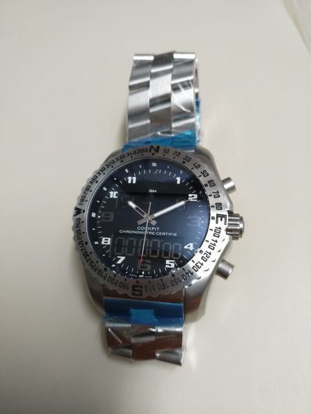 

2022 luxury men's watch japan superquartz endurance pro 47mm avenger hurricane baby stainless steel 1884 men watches hardex glass wrist, Slivery;brown