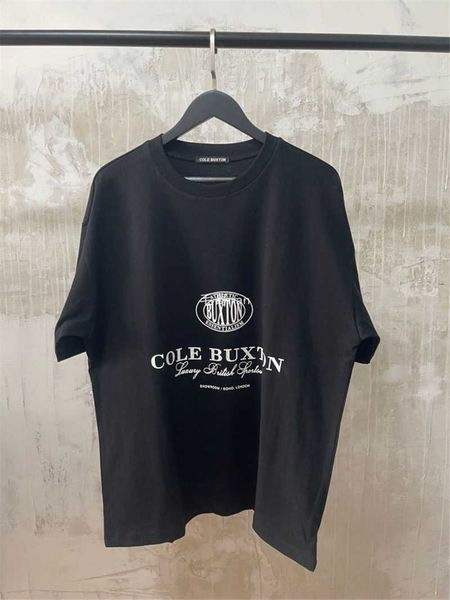 

men's t-shirts cole buxton brown royal blue classic slogan printing shirt men women 100% cotton oversized cb tee casual streetwear 10 5, White;black