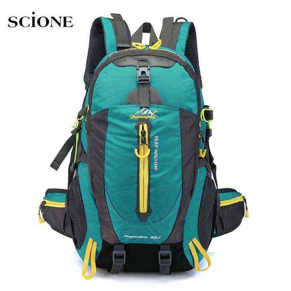 

40l men travel backpack shoulder school bags outdoor camping hiking rucksack for women trekking daypacks climbing sports xa314a t220801