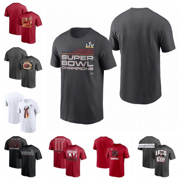 

tampa bay super men women youth buccaneer champions locker room trophy collection football t-shirt bowl''nfl''jersey, Black
