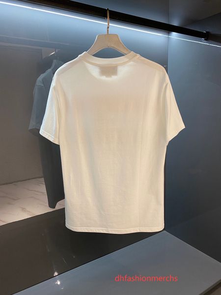 

22ss men women designers t-shirts tee color stripe music print short sleeve man crew neck paris fashion streetwear black apricot xs- dhfash, White;black