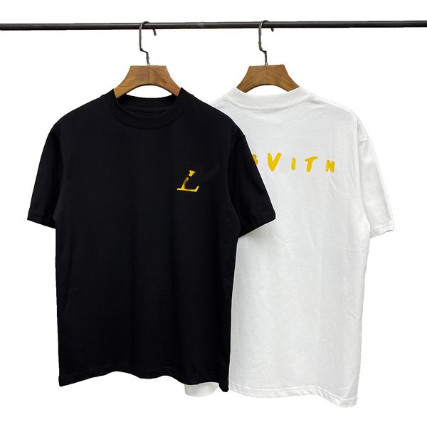 

2022 european and american short sleeve t-shirt fashion casual printing transport quality cotton t-shirt summer large size, White;black