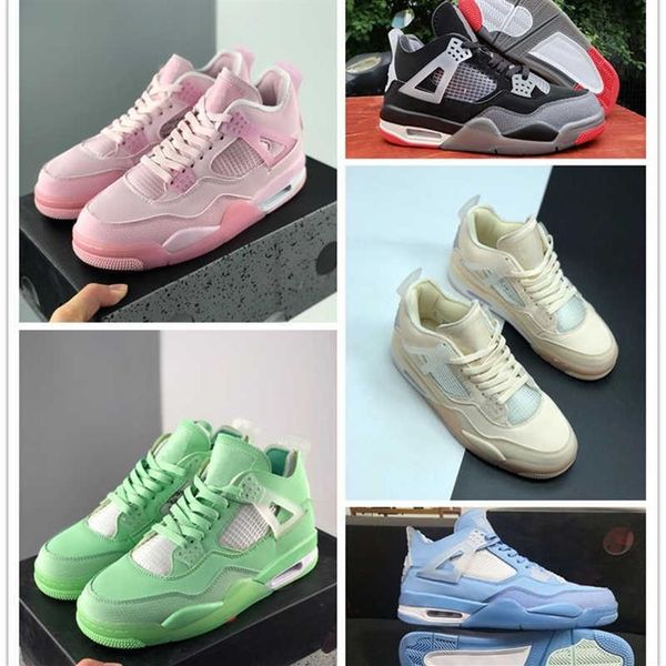 

white x 4 sp wmns sail bred men women sport shoes lime green pink blue 4s muslin black sneaker mens athletic trainer296m