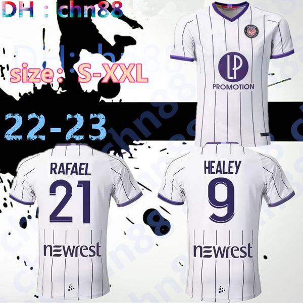 

2022 toulouse soccer jersey 2023 dejaegere 10 ado 7 spierings 17 diakite 19 costa 14 sanna 18 home white set man 22 23 jerseys football shir, Black;yellow