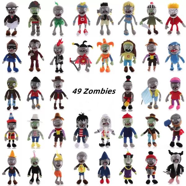 

plants vs. zombies plush toy stuffed plush doll anime peripheral cosplay characters children's gift 49 plant zombie dolls 30cm dhl